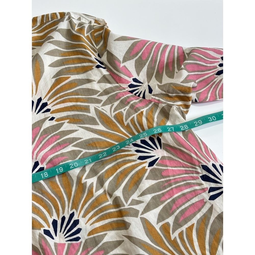 Caffe Marrakesh 100% Cotton‎ Womens 3X Shirt 3/4 Sleeve Botanical Vacation - Picture 6 of 11